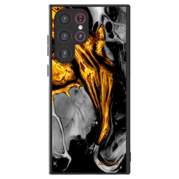 Picasee ULTIMATE CASE PowerShare pentru Samsung Galaxy S22 Ultra 5G - Black Gold