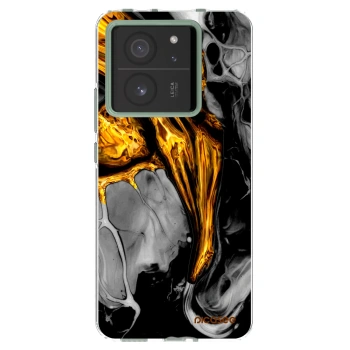 Picasee husă transparentă din silicon pentru Xiaomi 13T Pro - Black Gold