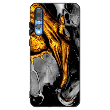 Picasee husă neagră din silicon pentru Huawei P20 Pro - Black Gold
