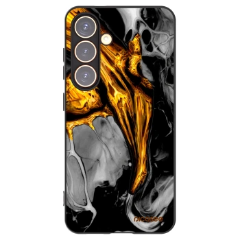 Picasee husă neagră din silicon pentru Samsung Galaxy S24 S921B 5G - Black Gold