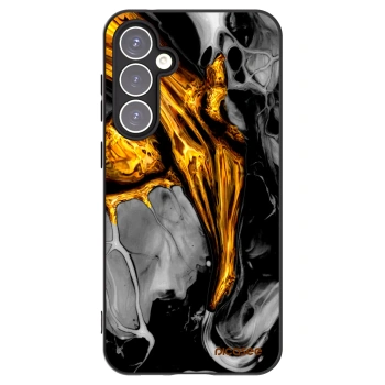 Picasee husă neagră din silicon pentru Samsung Galaxy S23 FE S711B - Black Gold