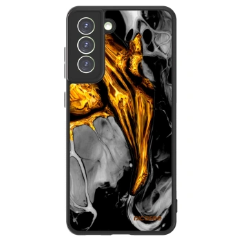 Picasee ULTIMATE CASE PowerShare pentru Samsung Galaxy S21 FE 5G - Black Gold