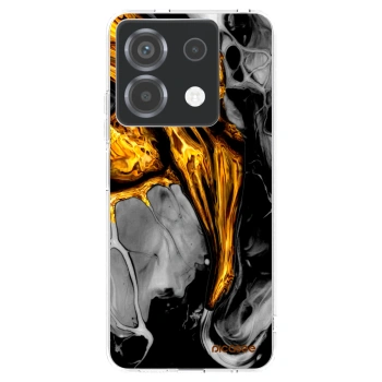 Picasee husă transparentă din silicon pentru Xiaomi Poco X6 - Black Gold