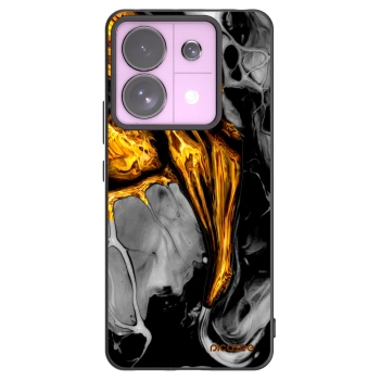 Picasee husă neagră din silicon pentru Xiaomi Redmi Note 13 Pro 5G - Black Gold