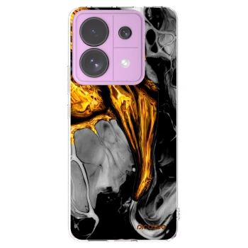 Picasee husă transparentă din silicon pentru Xiaomi Redmi Note 13 Pro 5G - Black Gold