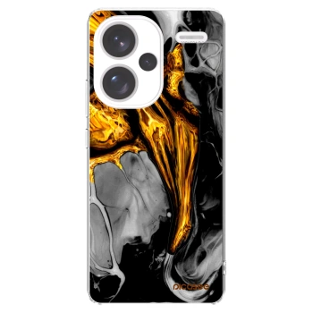 Picasee husă transparentă din silicon pentru Xiaomi Redmi Note 13 Pro+ 5G - Black Gold