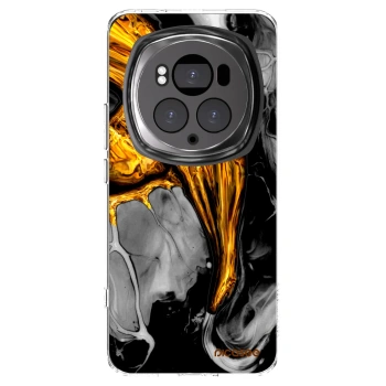 Picasee husă transparentă din silicon pentru Honor Magic6 Pro - Black Gold