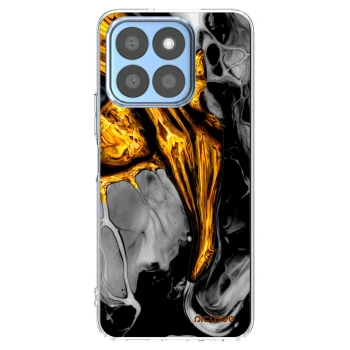Picasee husă transparentă din silicon pentru Honor X8b - Black Gold