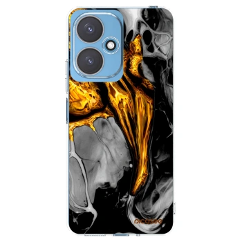 Picasee husă transparentă din silicon pentru Xiaomi Redmi 13C 5G - Black Gold