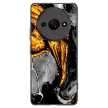 Picasee husă neagră din silicon pentru Xiaomi Redmi A3 - Black Gold