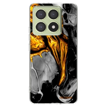 Picasee husă transparentă din silicon pentru Xiaomi 14T - Black Gold