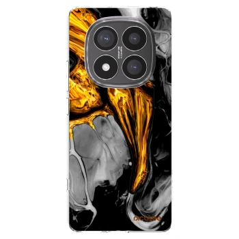 Picasee husă transparentă din silicon pentru Xiaomi Redmi Note 14 Pro+ 5G - Black Gold