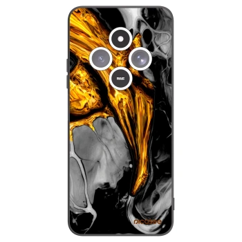 Picasee husă neagră din silicon pentru Xiaomi Redmi 14C - Black Gold