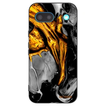 Picasee husă neagră din silicon pentru Google Pixel 8a - Black Gold