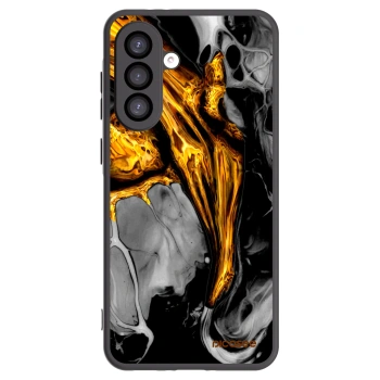 Picasee husă neagră din silicon pentru Samsung Galaxy A26 5G A266B - Black Gold