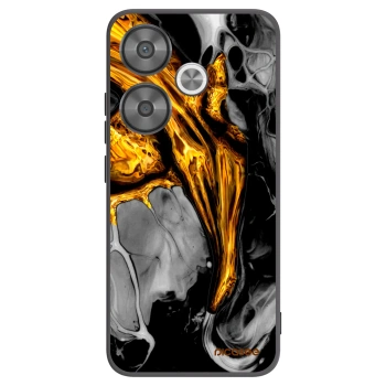 Picasee husă neagră din silicon pentru Xiaomi Poco F6 - Black Gold