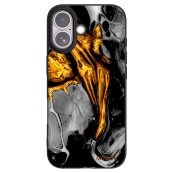 Picasee husă neagră din silicon pentru Apple iPhone 17 - Black Gold