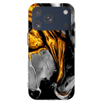 Picasee husă transparentă din silicon pentru Apple iPhone 17 Pro - Black Gold