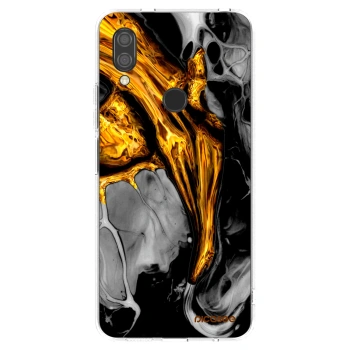 Picasee husă transparentă din silicon pentru Xiaomi Redmi 7 - Black Gold