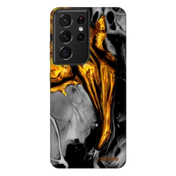 Picasee Fashion Case pentru Samsung Galaxy S21 Ultra 5G G998B - Black Gold