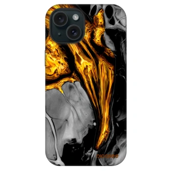 Picasee Fashion Case MagSafe pentru Apple iPhone 15 - Black Gold