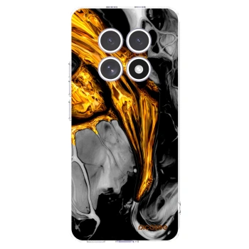 Picasee husă transparentă din silicon pentru Xiaomi Redmi Note 15 - Black Gold