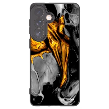 Picasee husă neagră din silicon pentru Samsung Galaxy S26+ - Black Gold