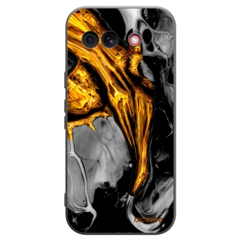 Picasee husă neagră din silicon pentru Google Pixel 10a - Black Gold