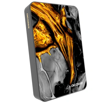 Picasee Powerbank cu MagSafe 10 000 mAh Gri - Black Gold