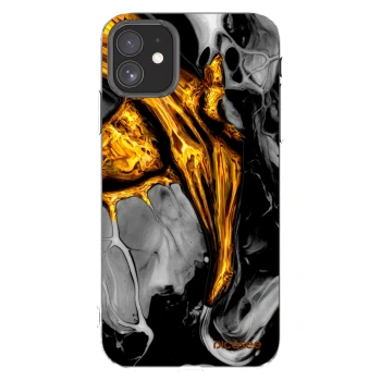 Picasee husă transparentă din silicon pentru Apple iPhone 11 - Black Gold
