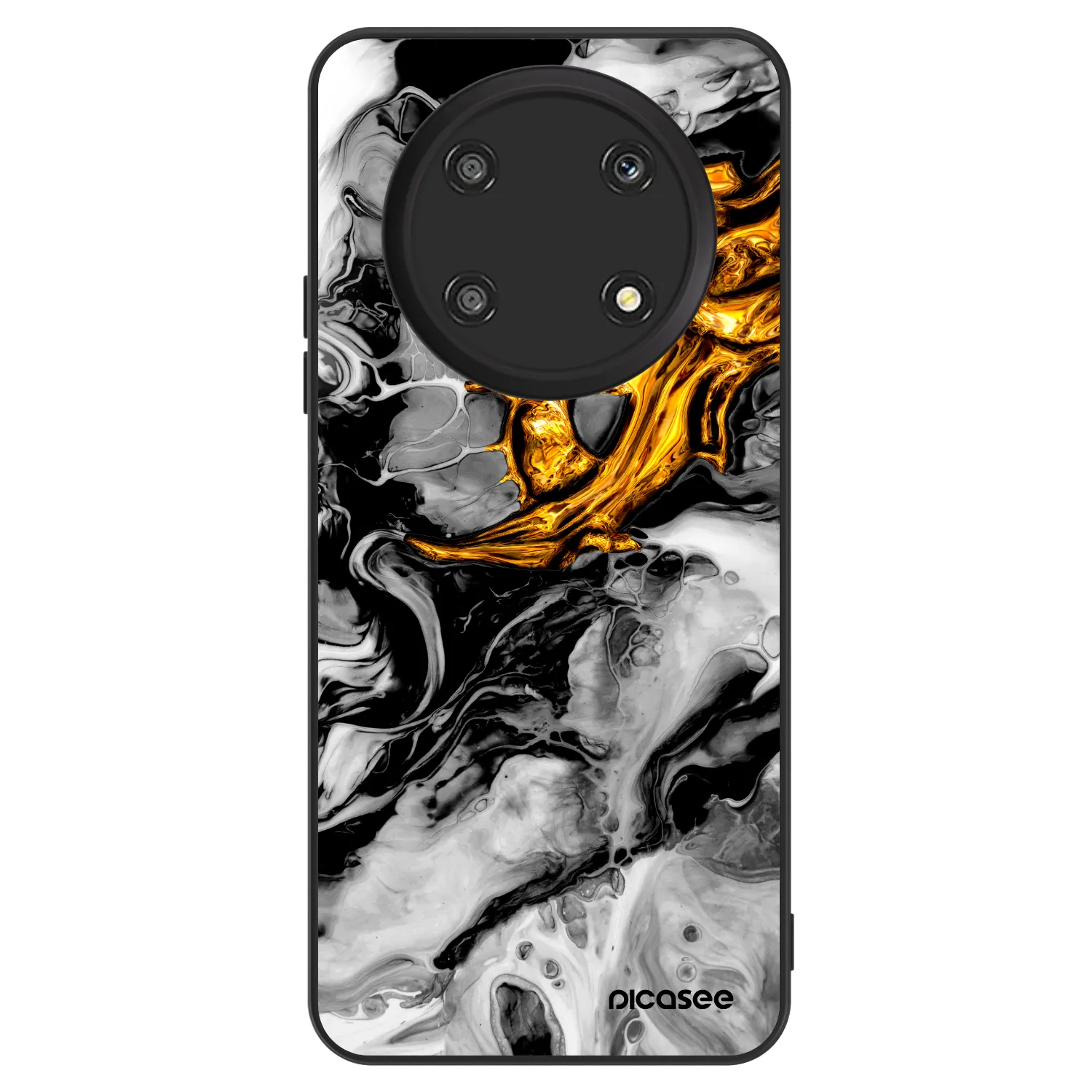 Picasee ULTIMATE CASE pentru Honor Magic4 Lite 5G - Black Gold 2