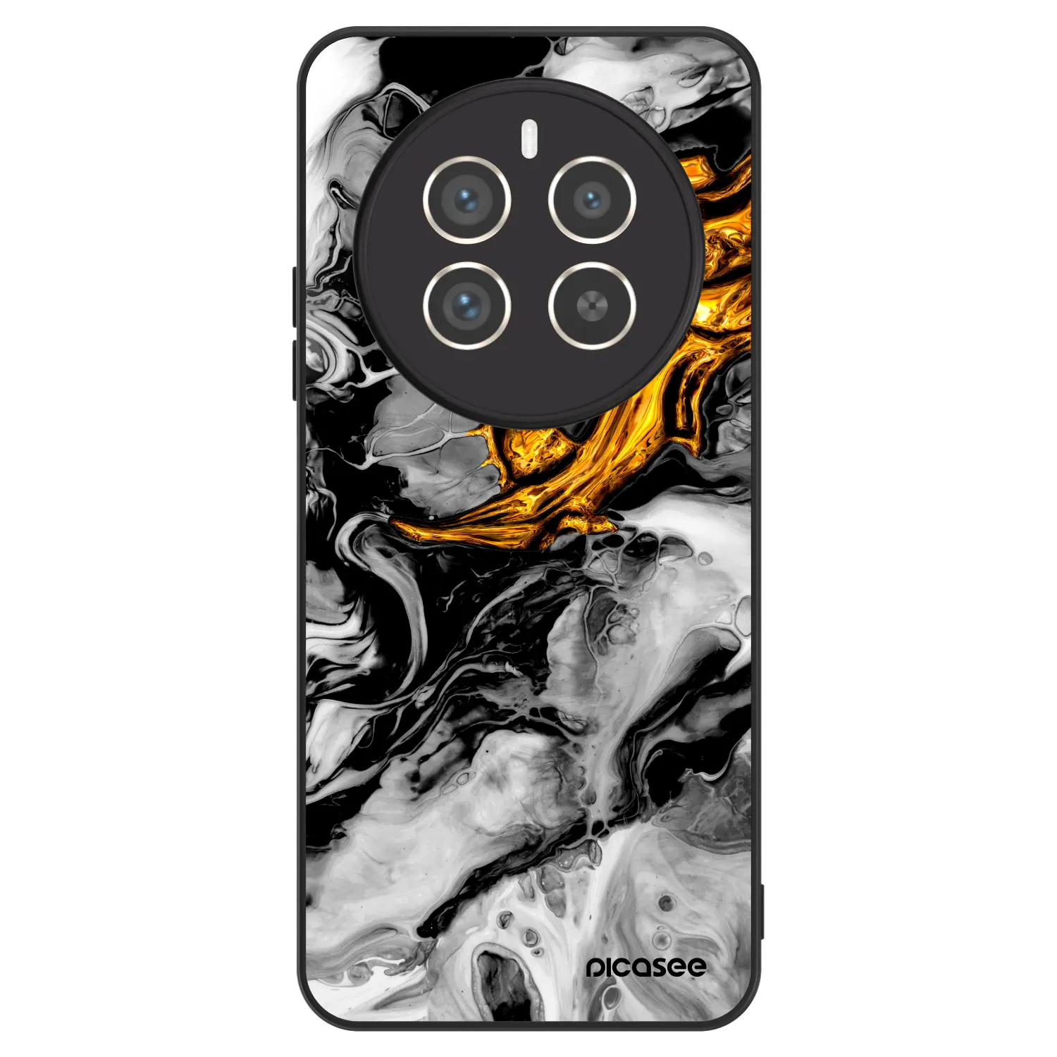 Picasee ULTIMATE CASE pentru Realme 12 Pro 5G - Black Gold 2