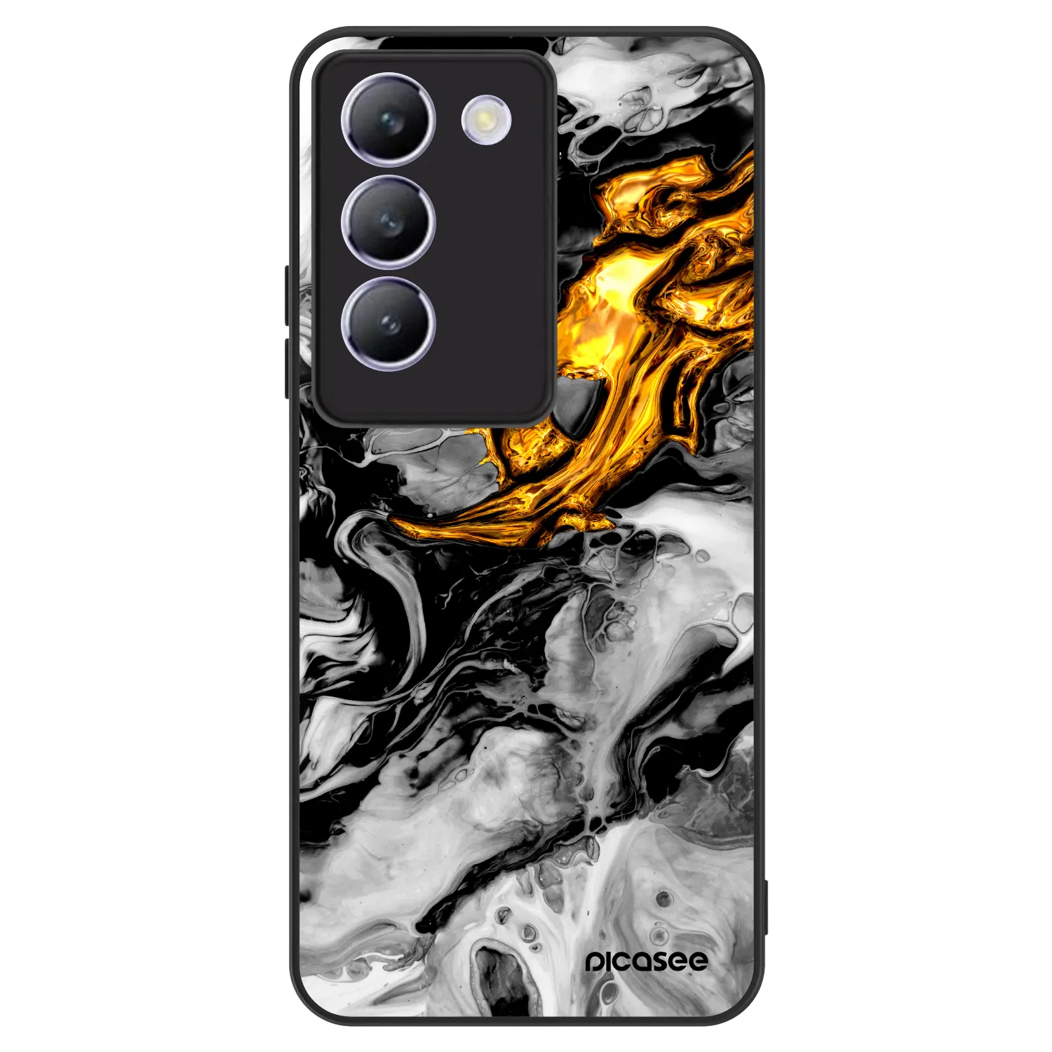 Picasee ULTIMATE CASE pentru Vivo V40 SE 5G - Black Gold 2