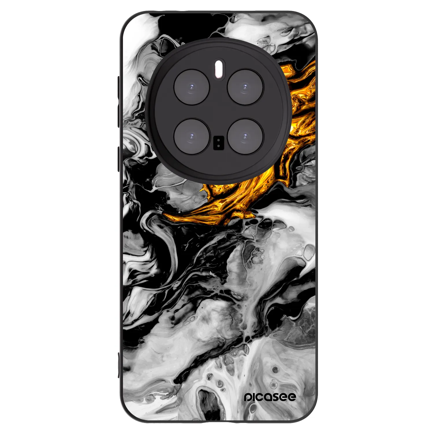 Picasee husă neagră din silicon pentru Honor Magic7 Pro 5G - Black Gold 2
