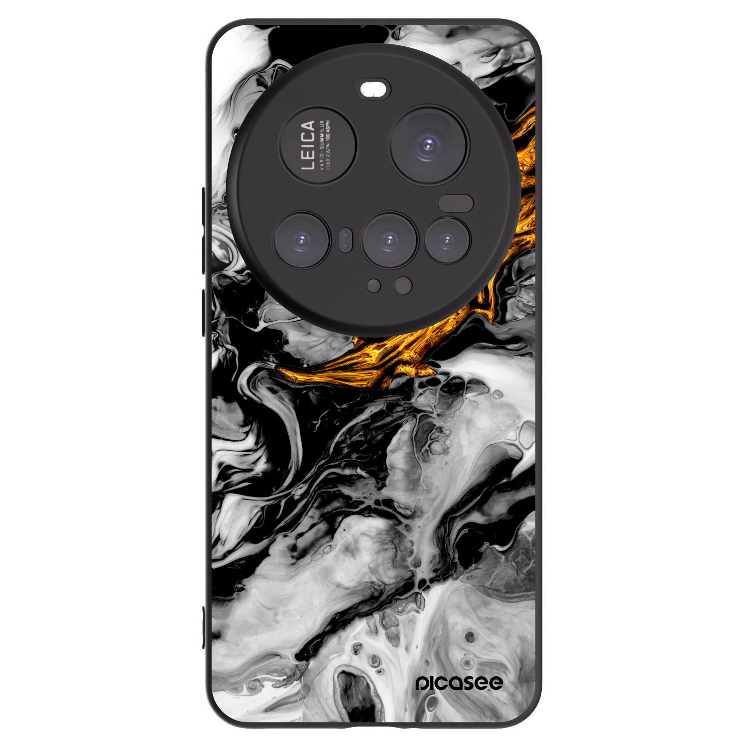 Picasee husă neagră din silicon pentru Xiaomi 15 Ultra - Black Gold 2