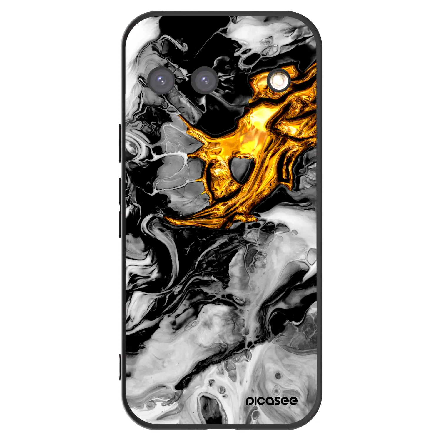 Picasee husă neagră din silicon pentru Google Pixel 9 - Black Gold 2