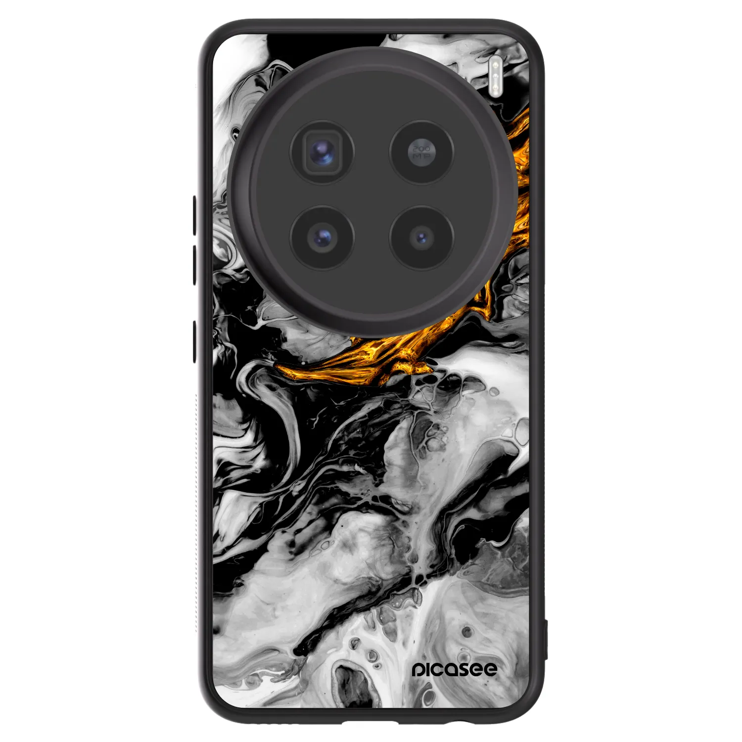 Picasee ULTIMATE CASE pentru Vivo X200 Pro - Black Gold 2