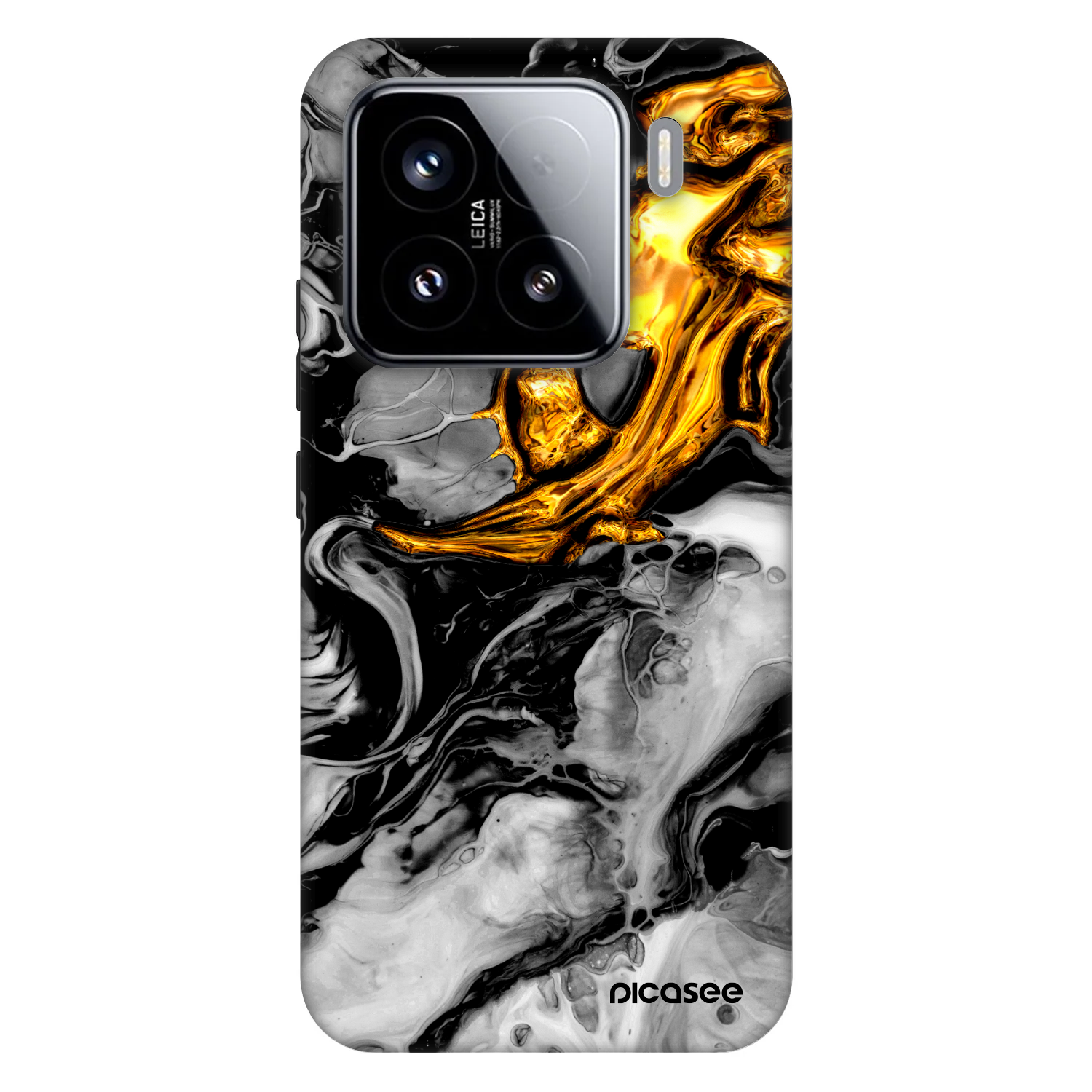 Picasee Fashion Case pentru Xiaomi 15 - Black Gold 2