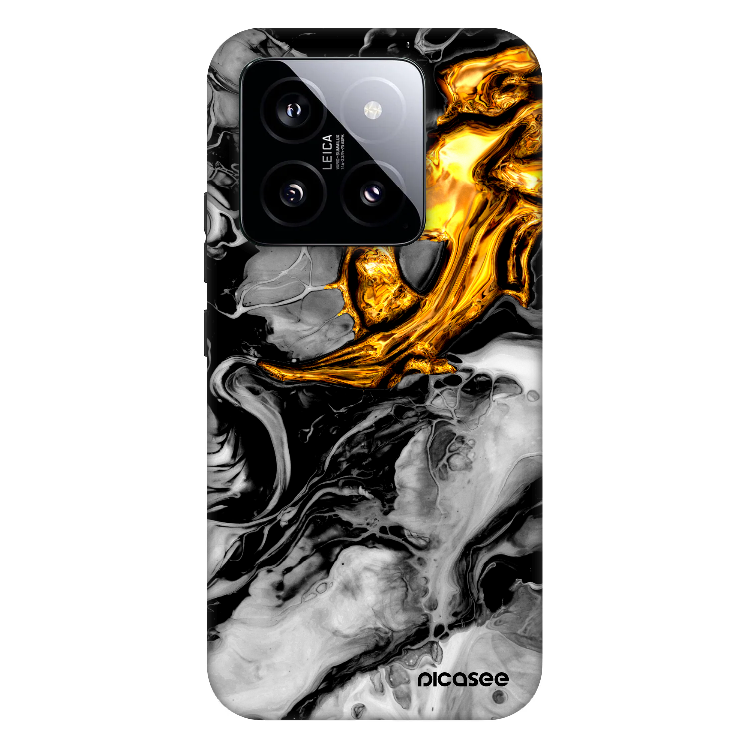 Picasee Fashion Case pentru Xiaomi 14 - Black Gold 2