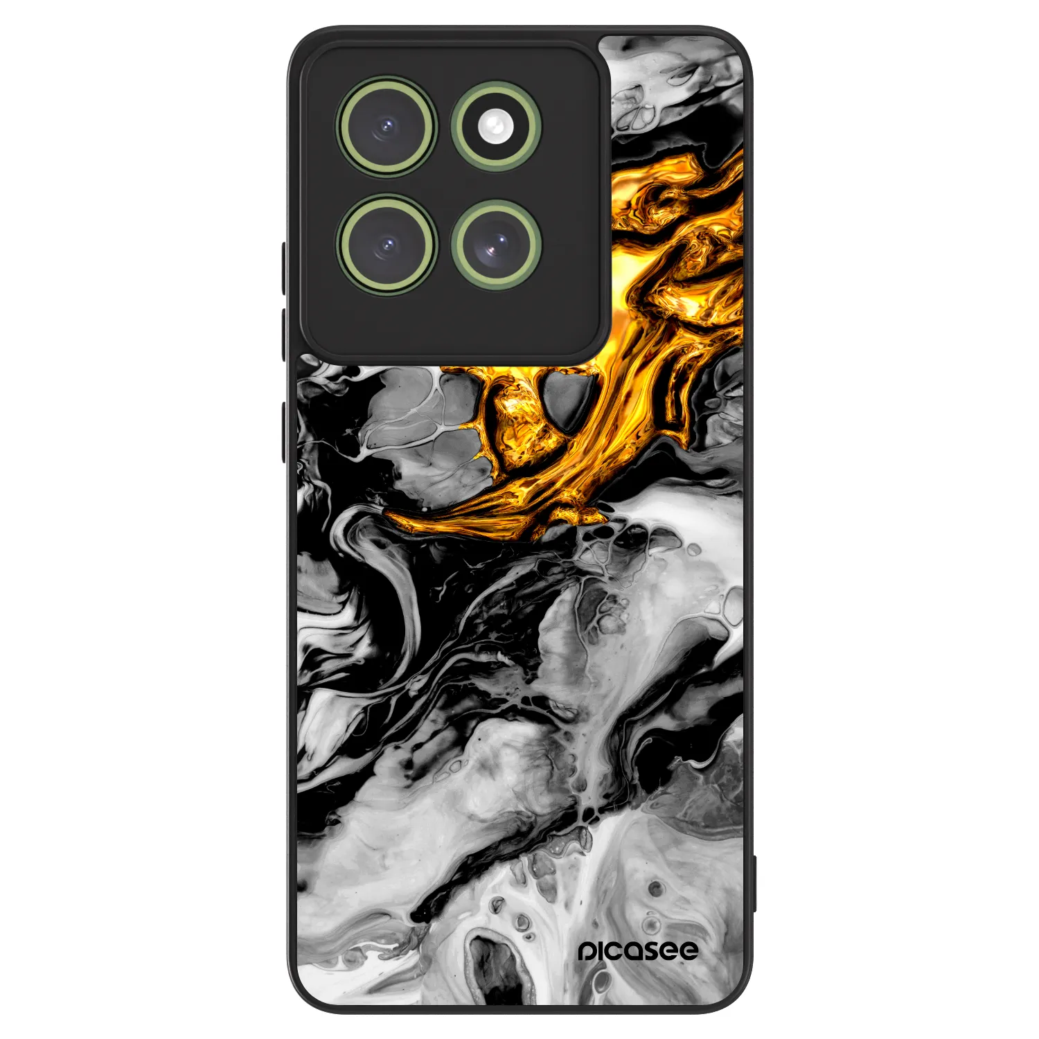 Picasee ULTIMATE CASE pentru Motorola Moto G86 5G - Black Gold 2