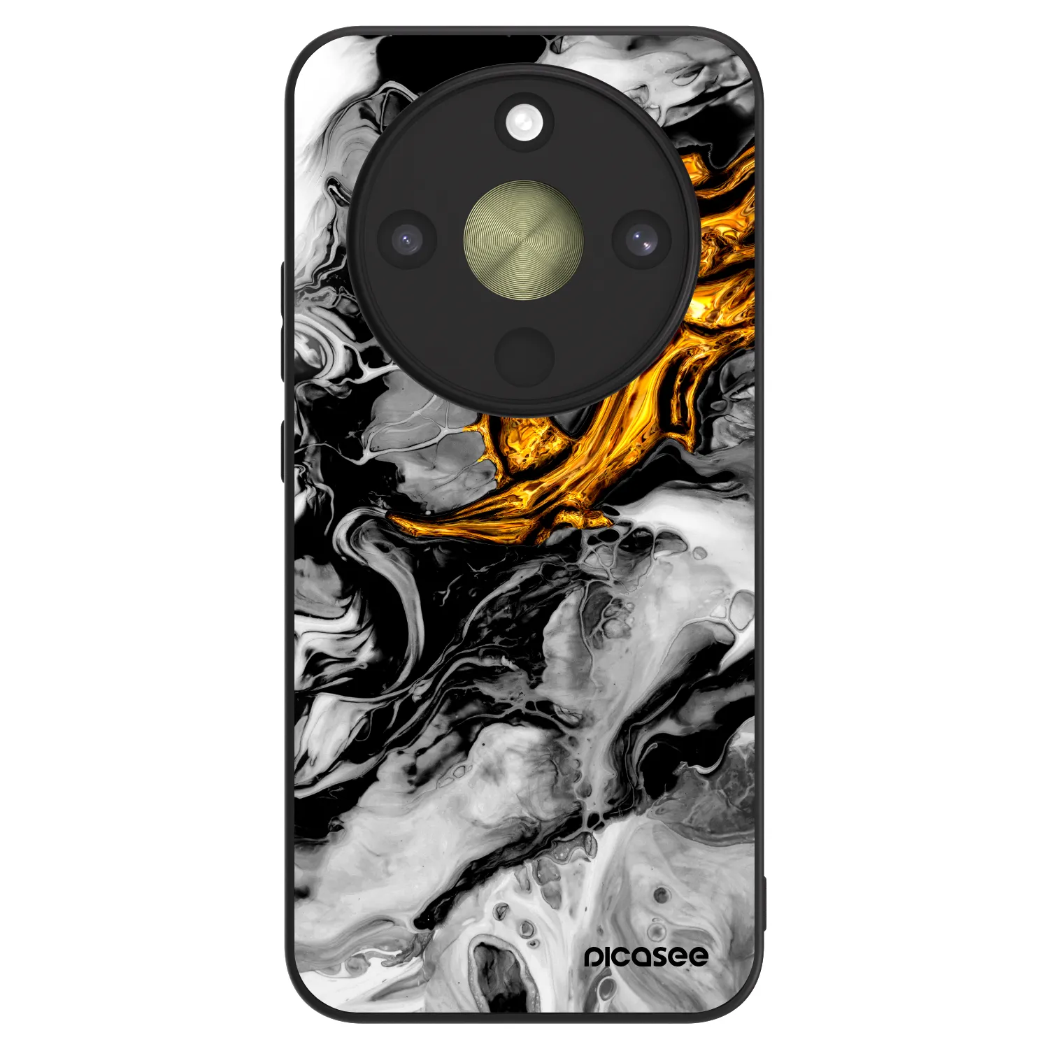 Picasee ULTIMATE CASE pentru Honor Magic8 Lite 5G - Black Gold 2