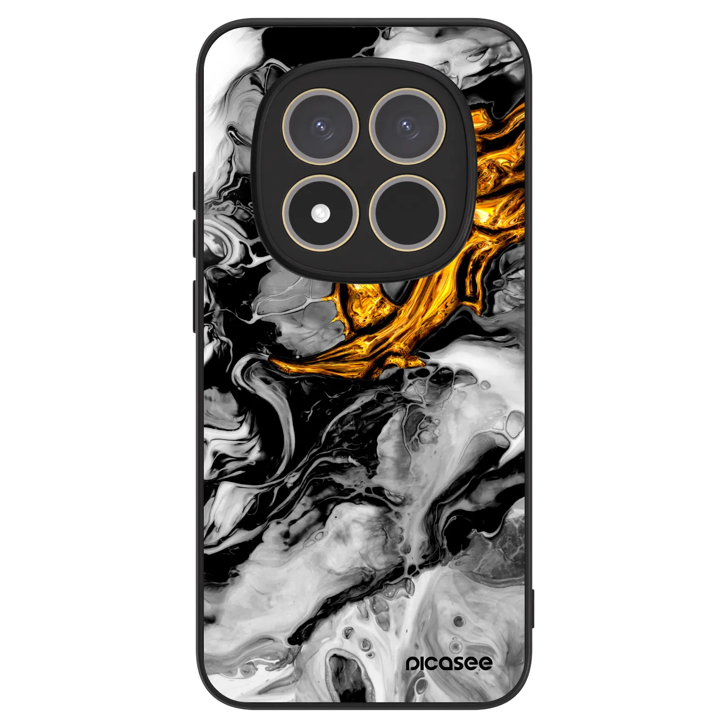 Picasee ULTIMATE CASE pentru Xiaomi Redmi Note 15 Pro 5G - Black Gold 2