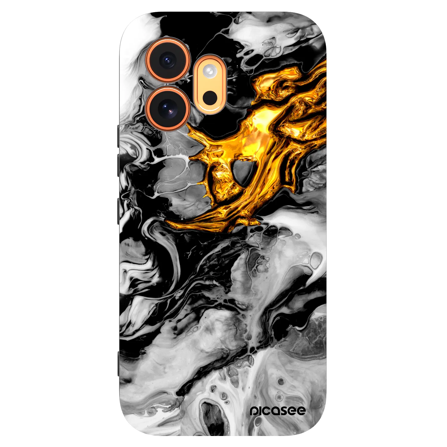 Picasee husă neagră din silicon pentru Honor 600 - Black Gold 2