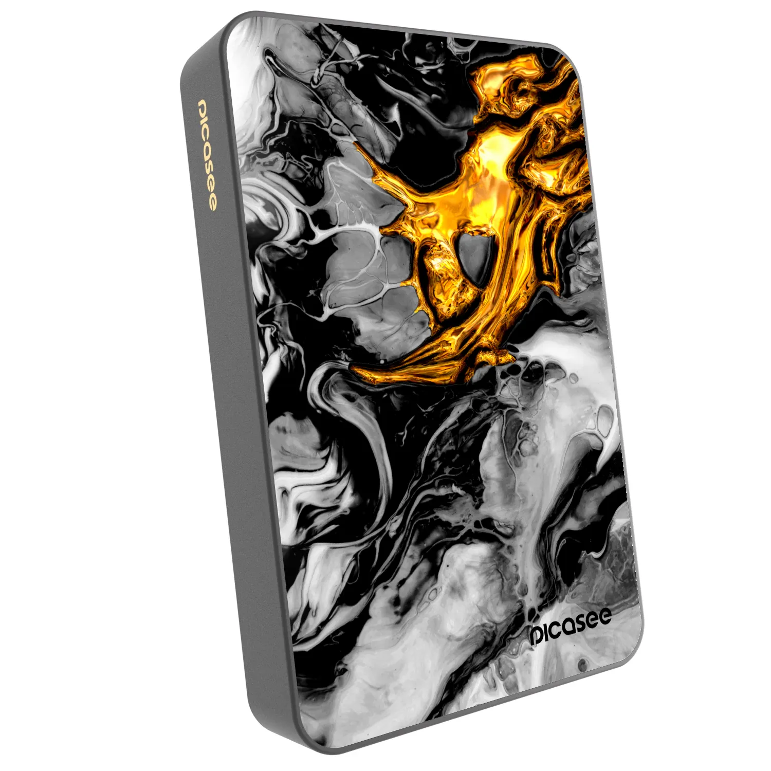 Picasee Powerbank cu MagSafe 10 000 mAh Gri - Black Gold 2