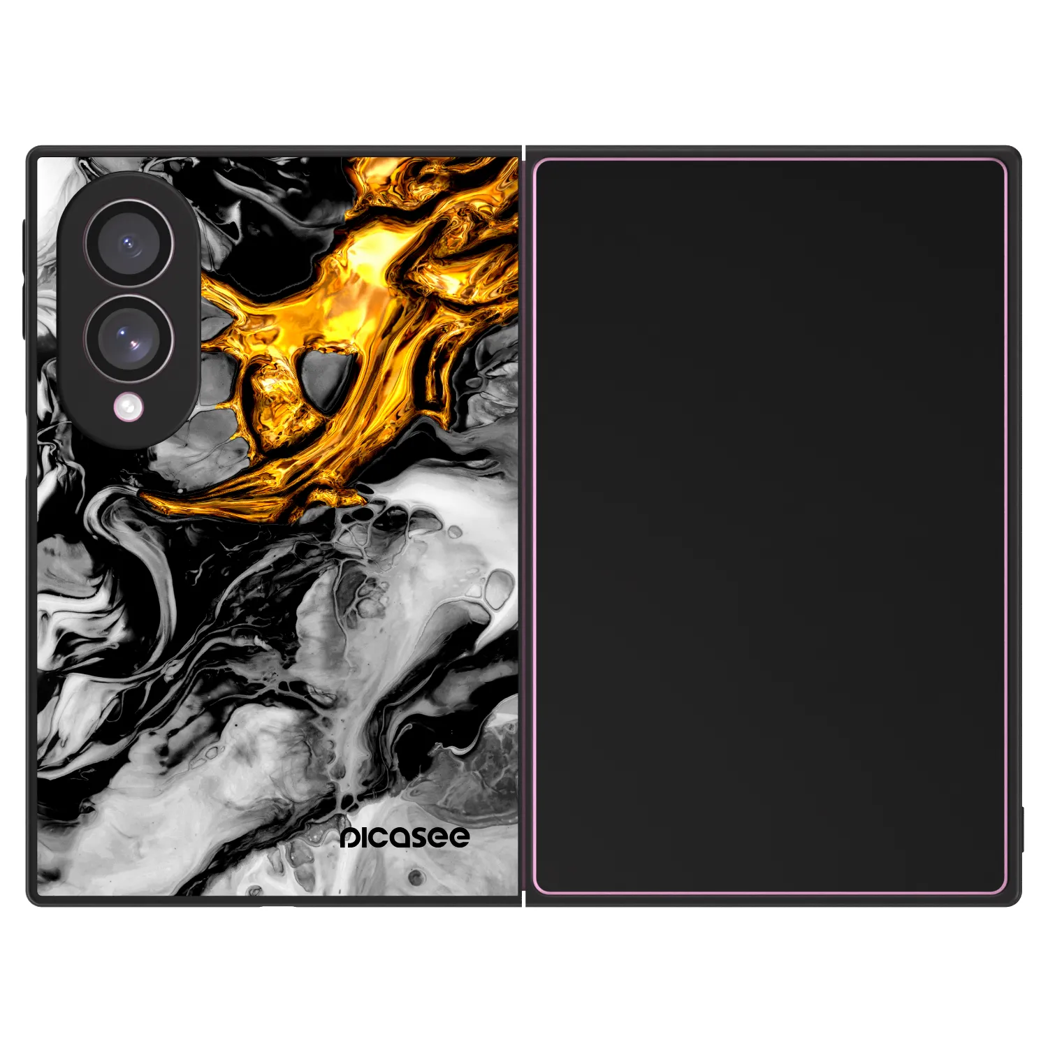 Picasee ULTIMATE CASE pentru Samsung Galaxy Z Fold8 5G - Black Gold 2