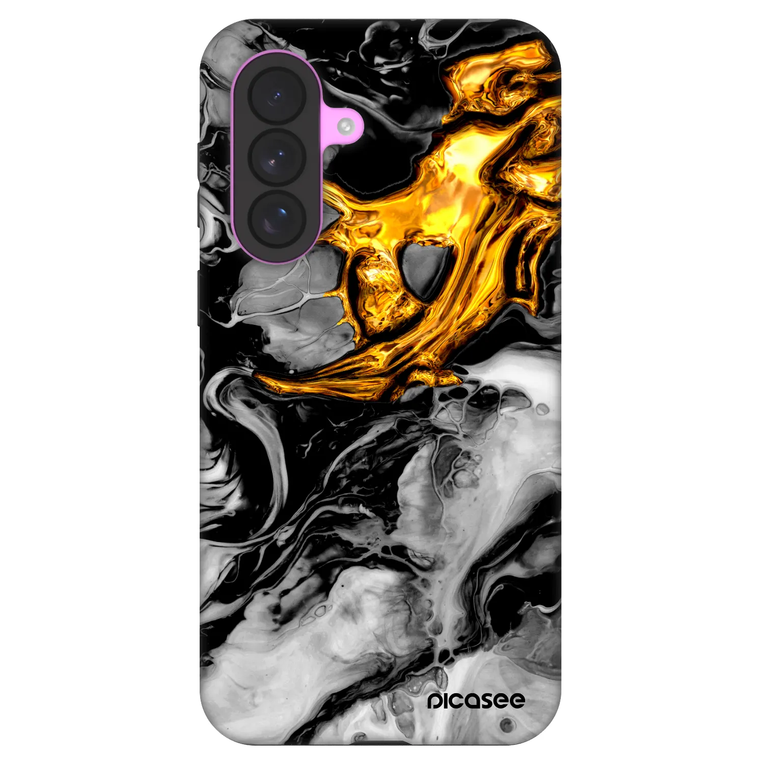 Picasee Fashion Case pentru Samsung Galaxy A37 - Black Gold 2