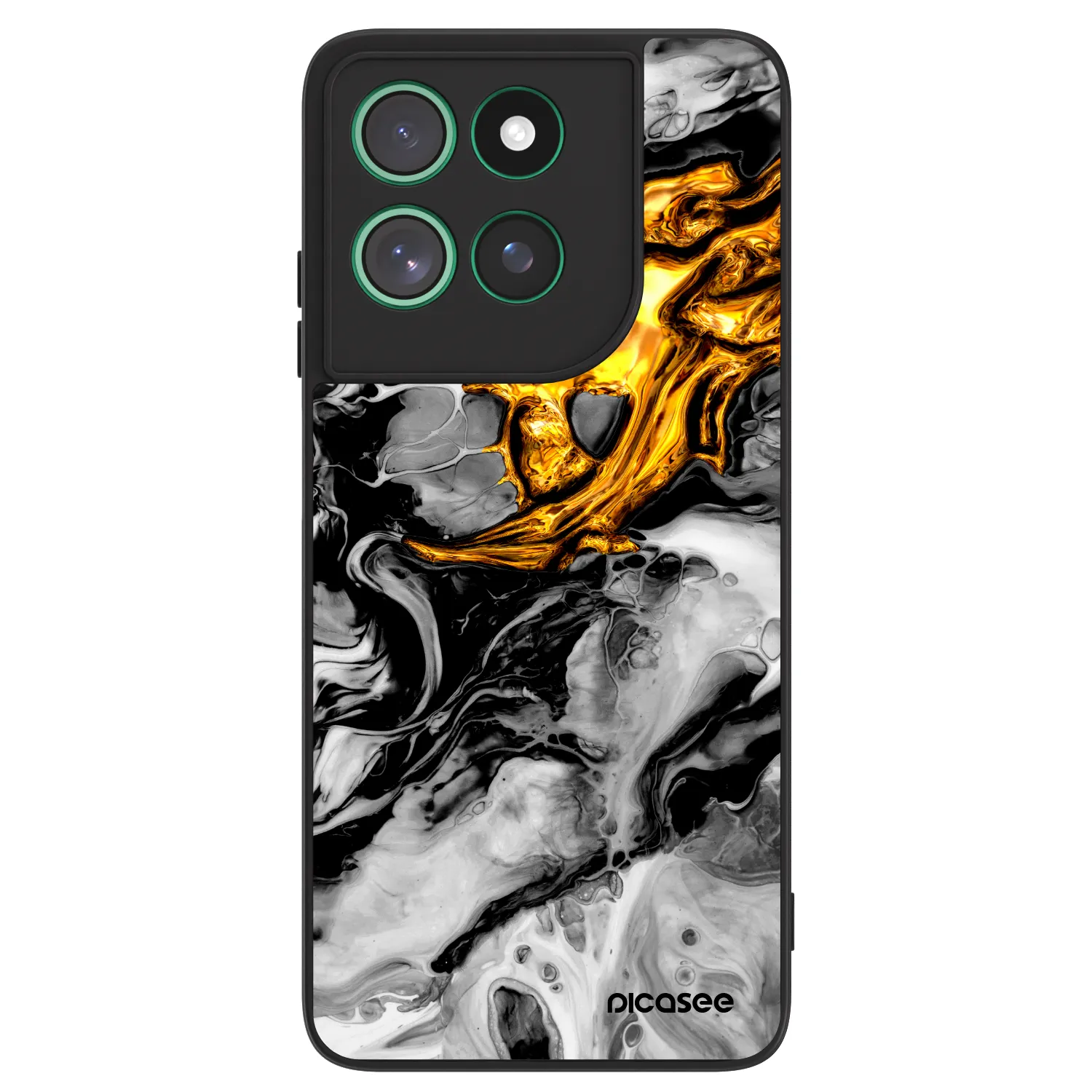 Picasee ULTIMATE CASE pentru Motorola Moto G57 Power - Black Gold 2
