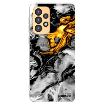 Picasee husă transparentă din silicon pentru Samsung Galaxy A33 5G A336 - Black Gold 2