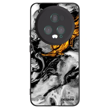 Picasee husă neagră din silicon pentru Honor Magic5 Pro - Black Gold 2