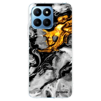 Picasee husă transparentă din silicon pentru Honor 70 Lite - Black Gold 2